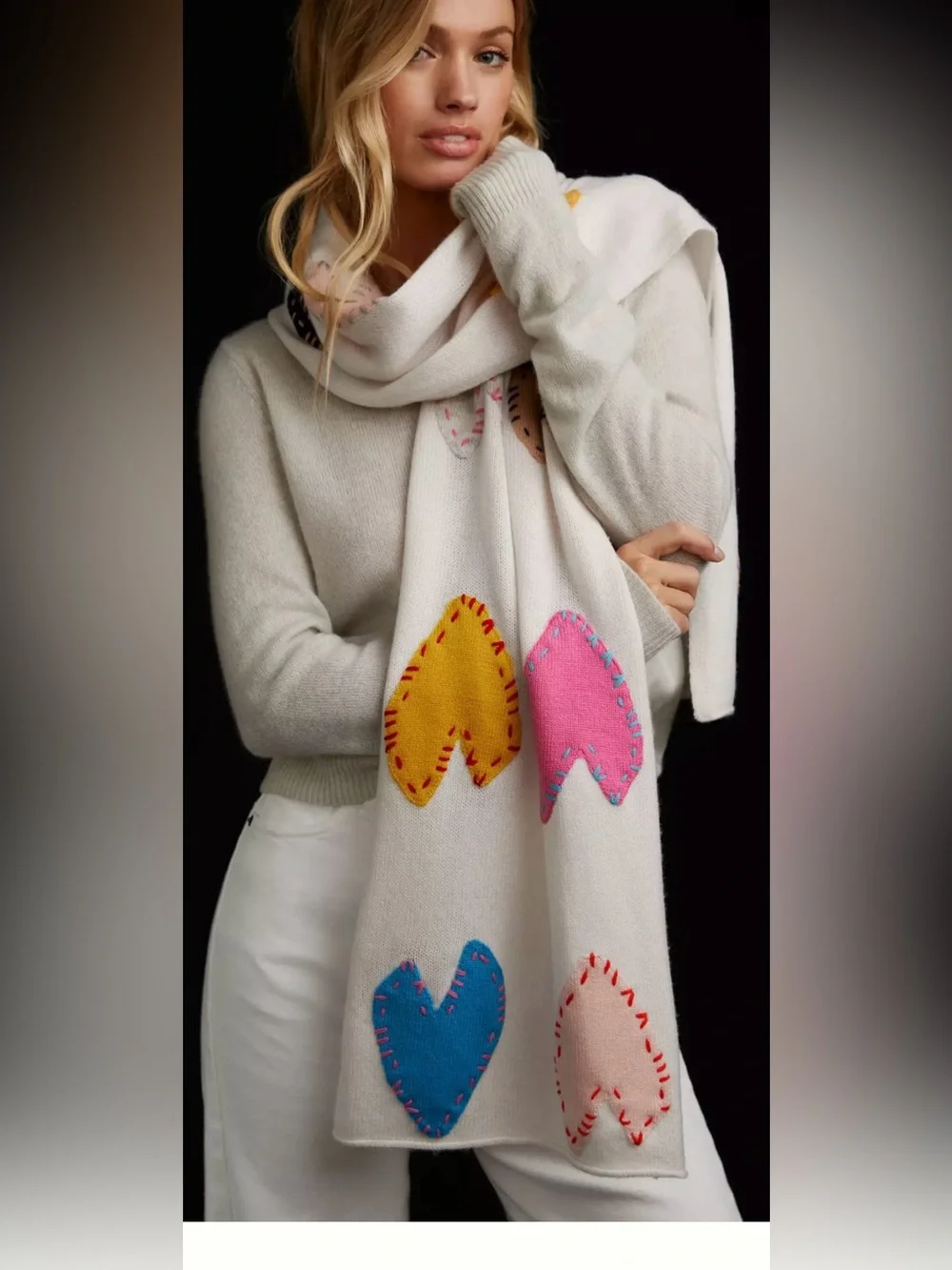 Anthropologie Kerri Rosenthal Zero Waste Patchwork Love Scarf